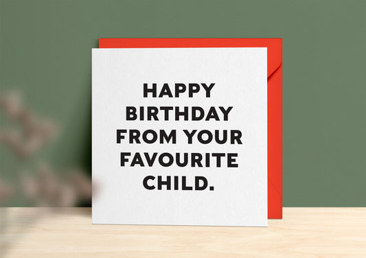 Favorite Child Birthday Card