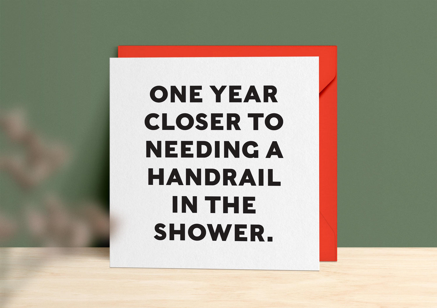 Funny Hand Rail Birthday Card