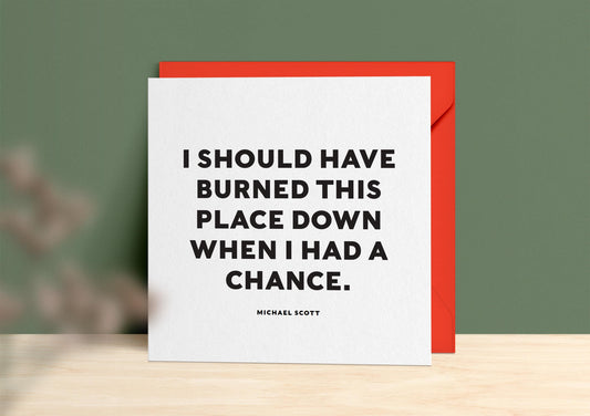 Michael Scott Quote Greeting Card