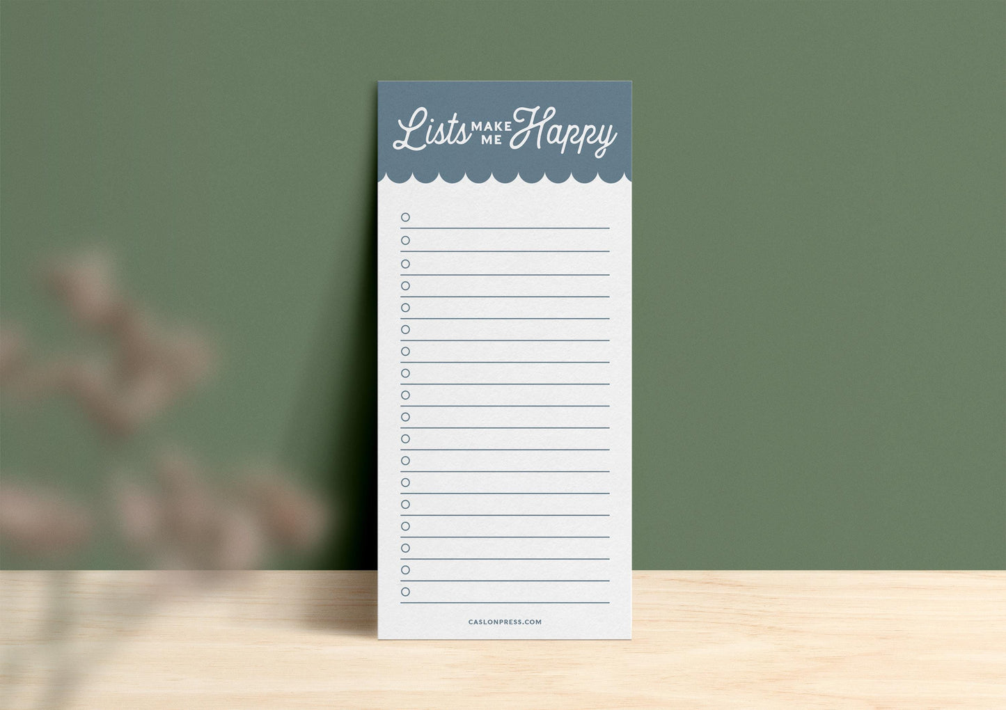 Lists Make Me Happy Notepad