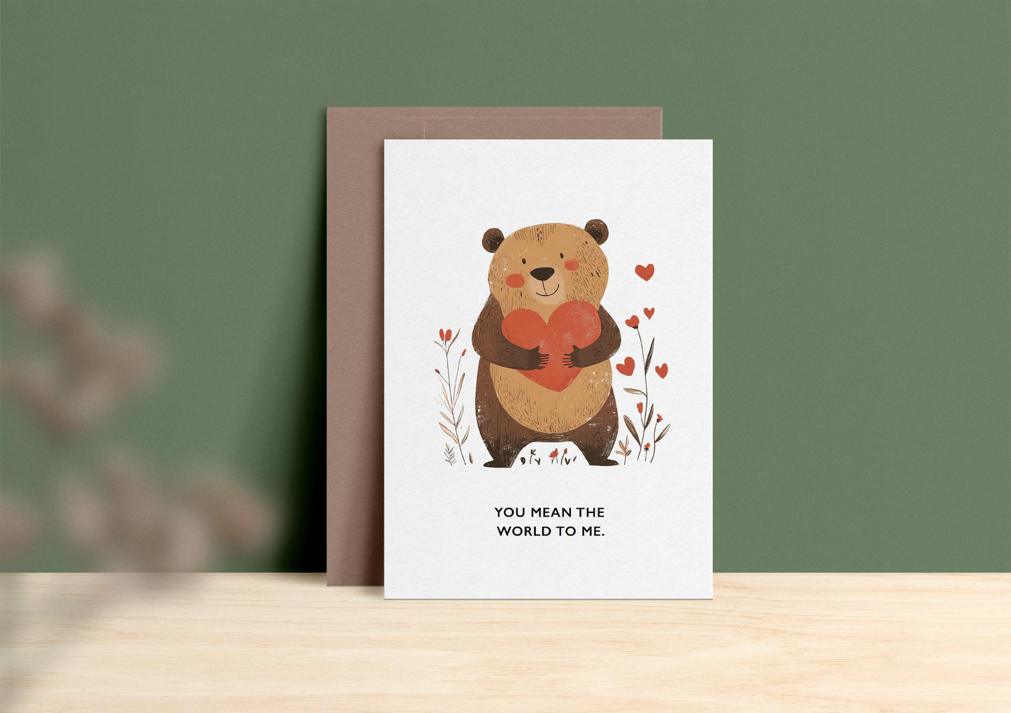 You Mean The World To Me Card
