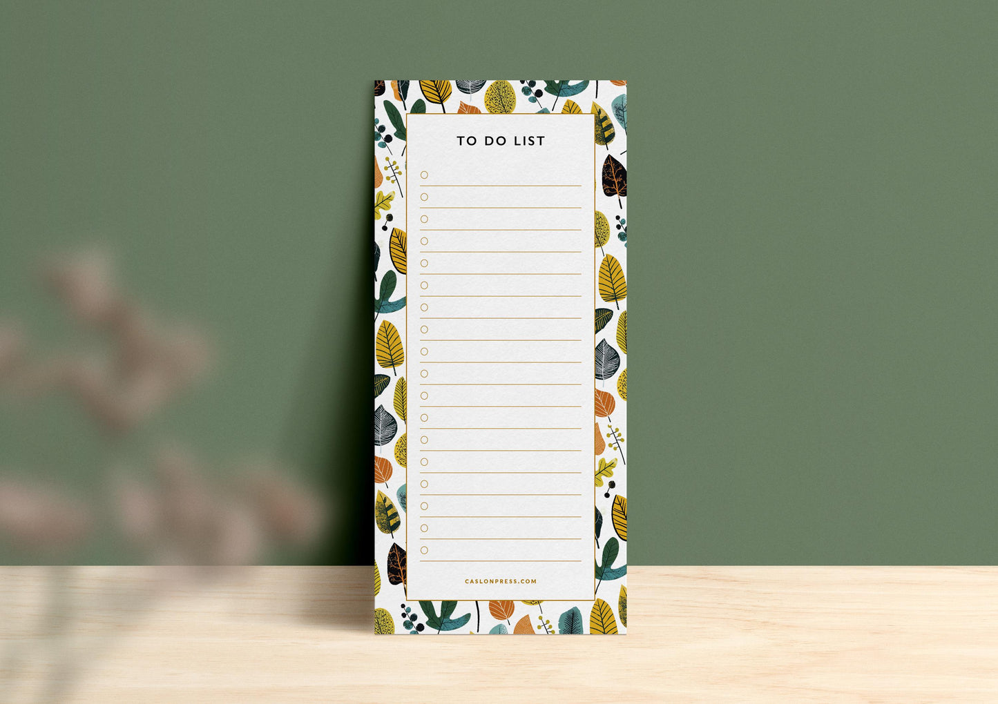 Leaves To Do List Pad