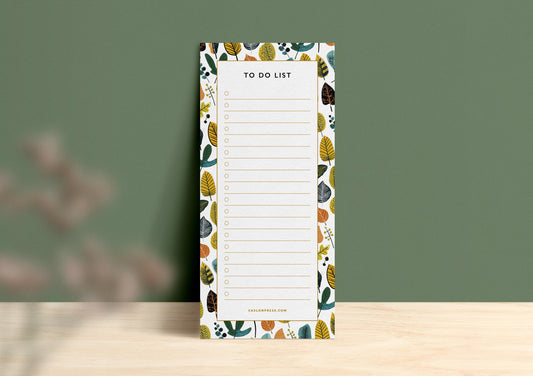 Leaves To Do List Pad