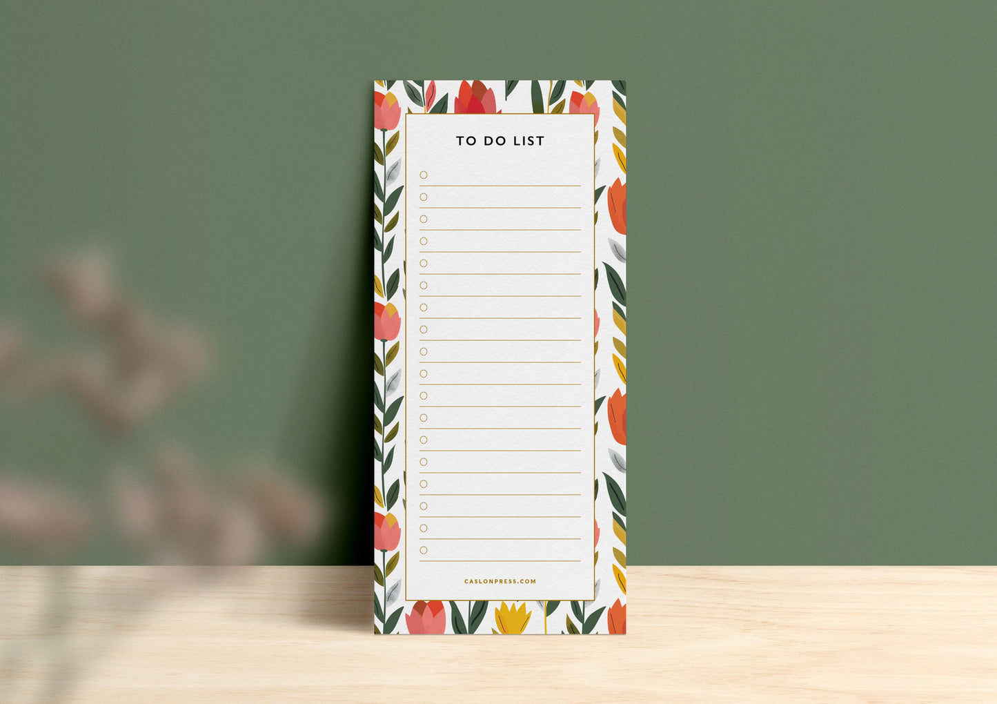 Tulip To Do List Pad