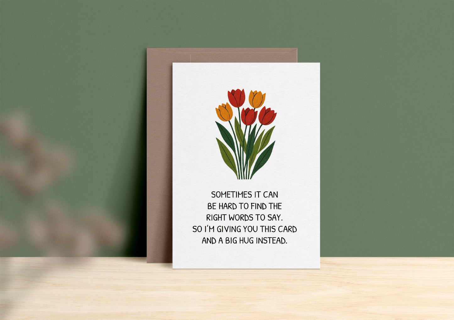 Tulip Sympathy Card