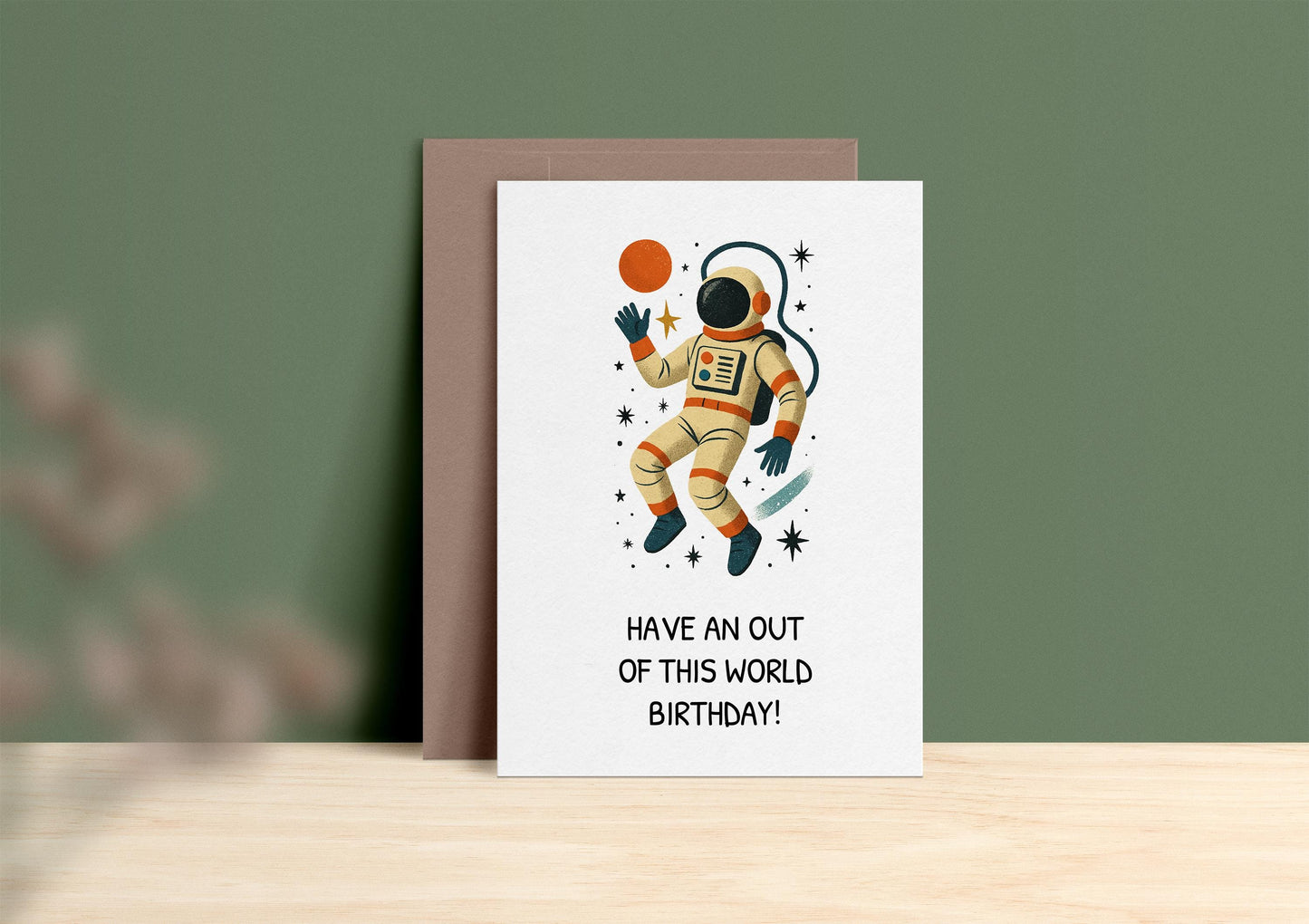 Outer Space Kids Card
