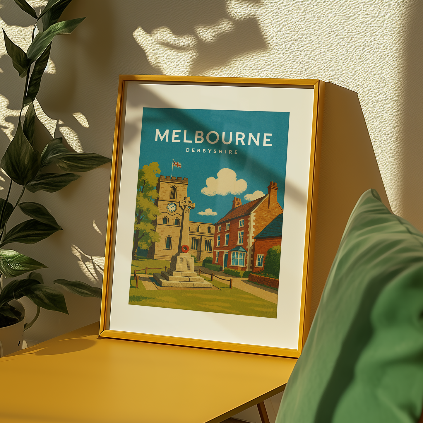 Melbourne Derbyshire Art Print