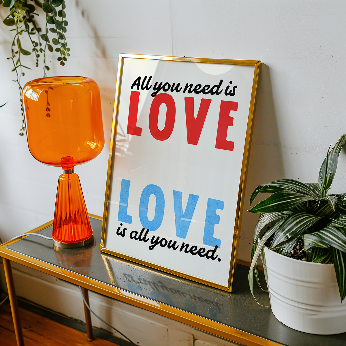 All You Need Is Love art print, alternate view