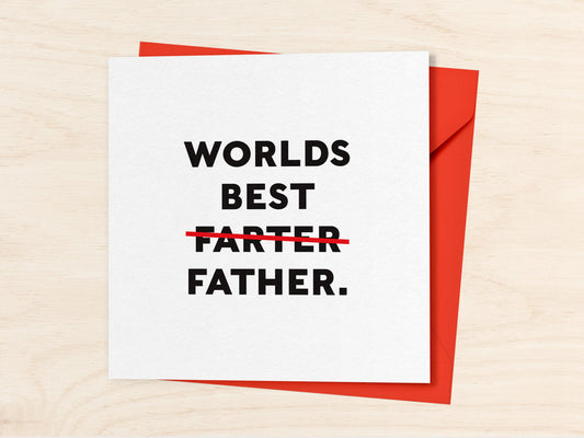 World Best Farter Card