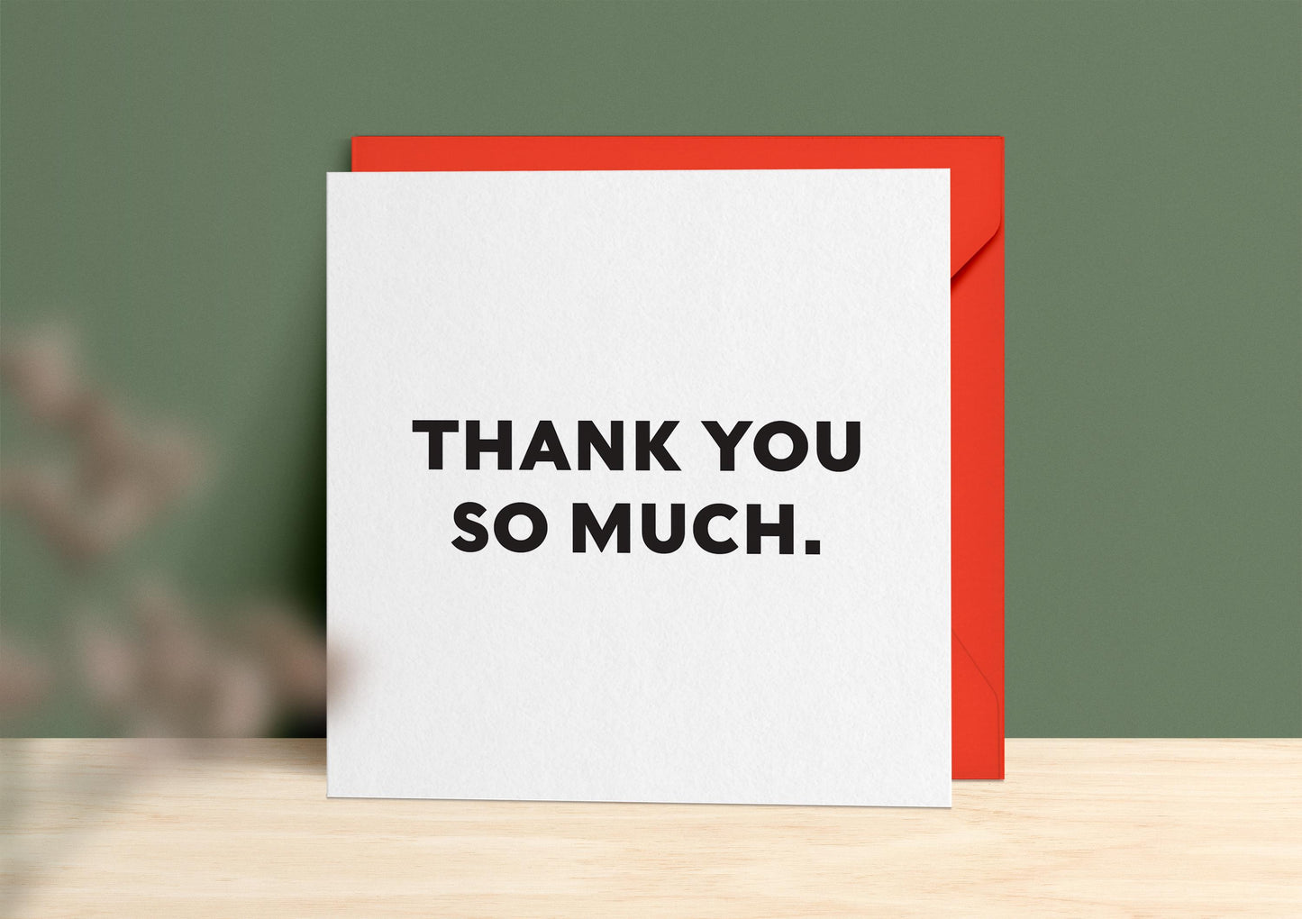 Thank You So Much Card