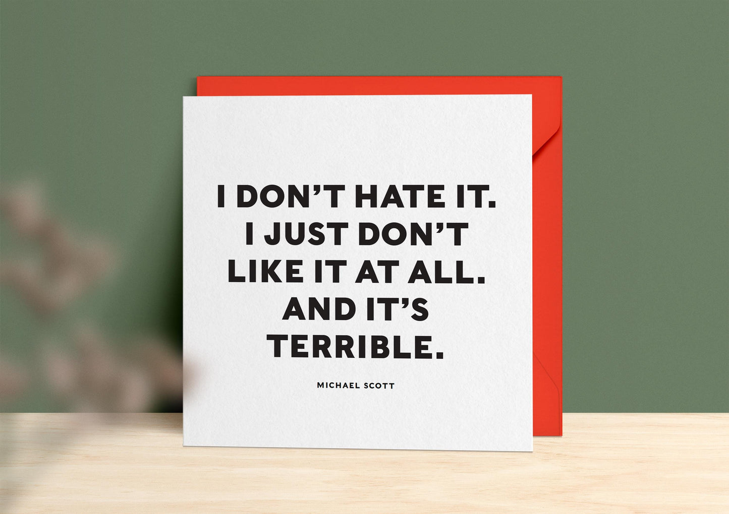 Michael Scott Greeting Card