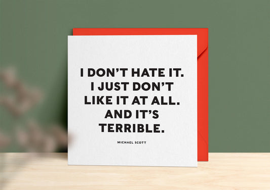 Michael Scott Greeting Card