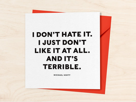 Michael Scott Greeting Card