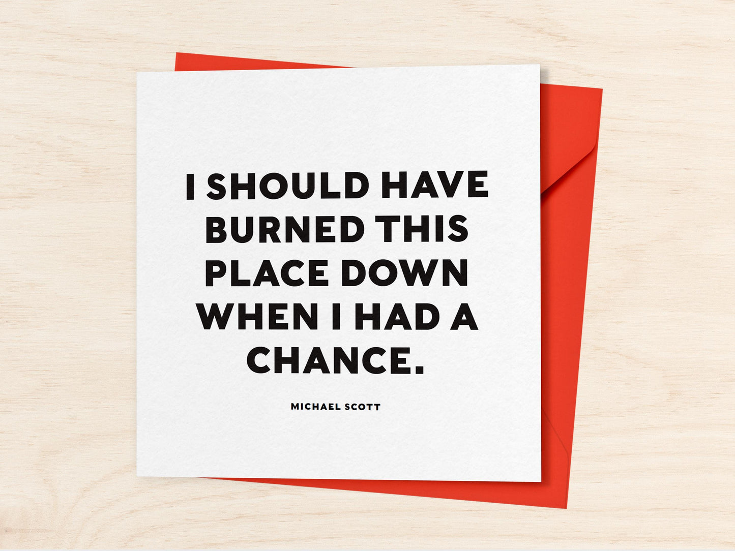 Michael Scott Quote Greeting Card