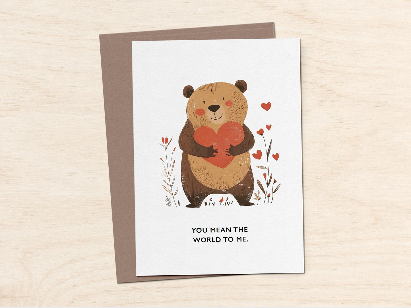 You Mean The World To Me Card
