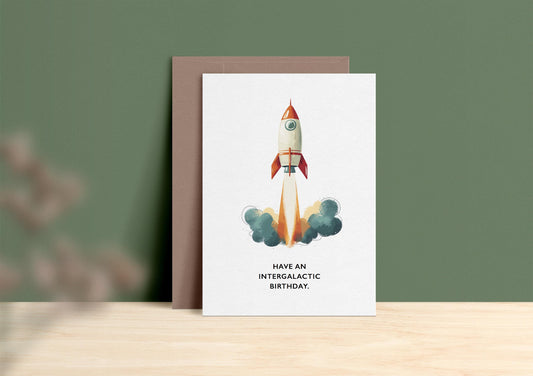 Intergalactic Birthday Card