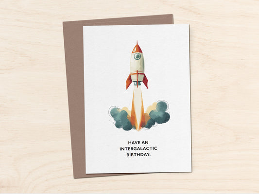 Intergalactic Birthday Card