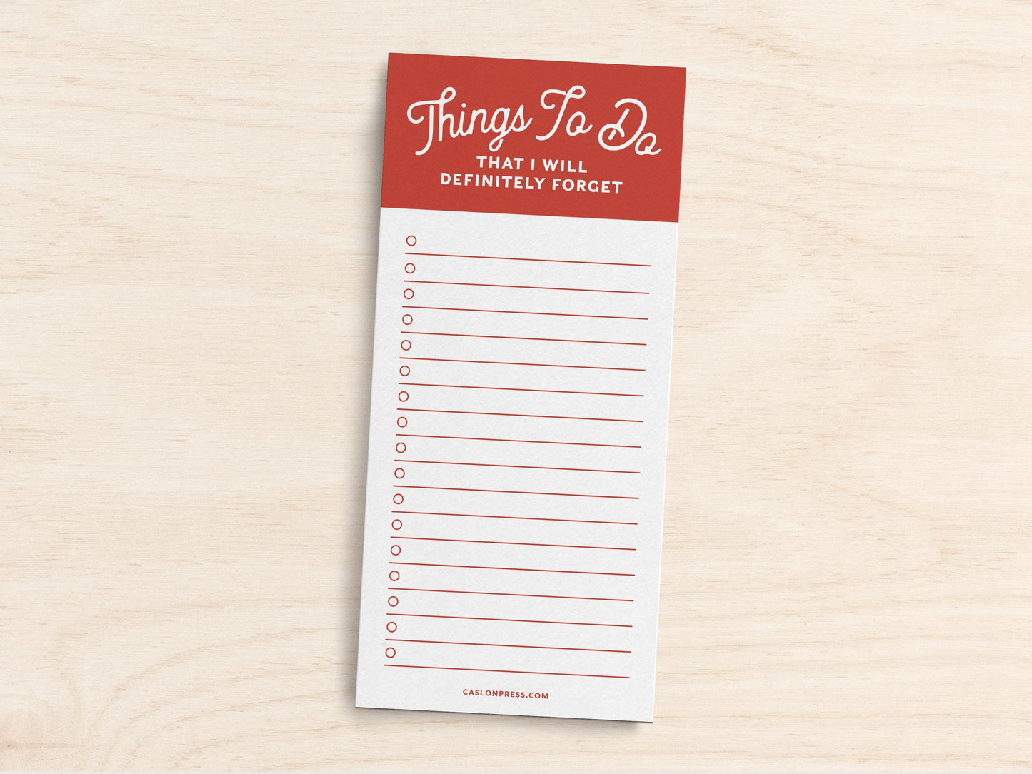 Things To Do Jotter Pad - Forgetting Funny To Do List