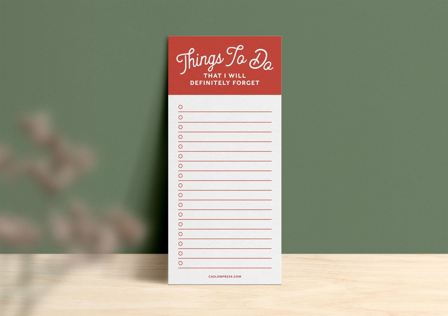 Things To Do Jotter Pad - Forgetting Funny To Do List