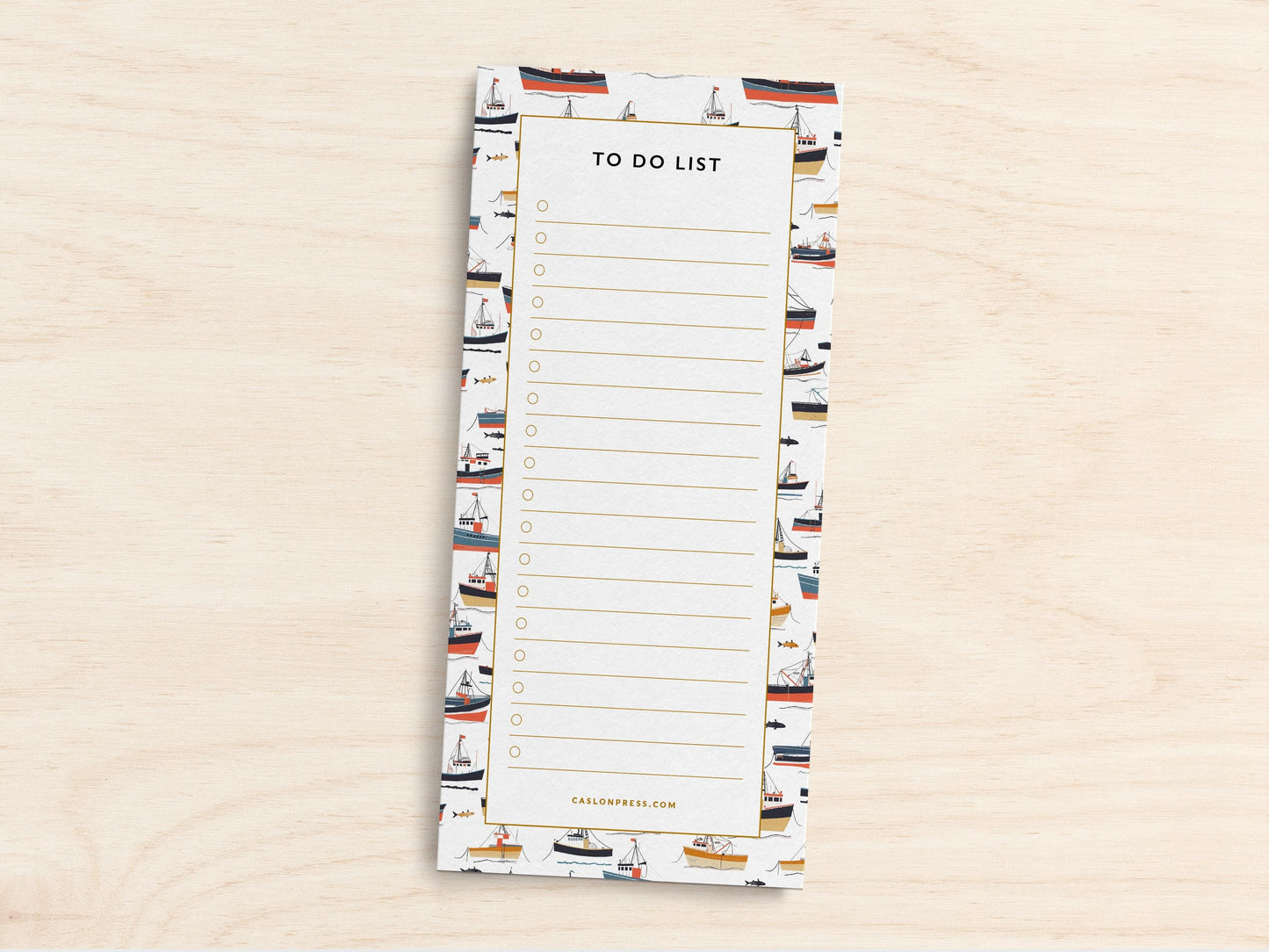 Boat To Do List Notepad