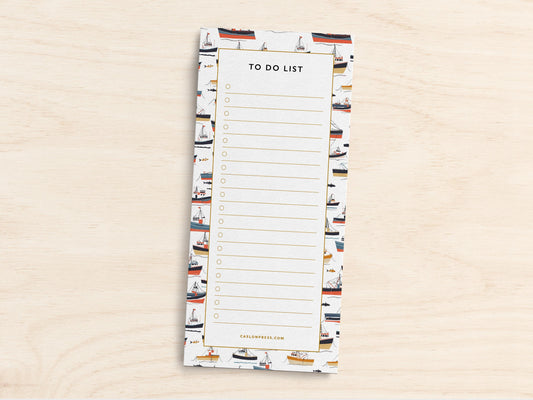 Boat To Do List Notepad
