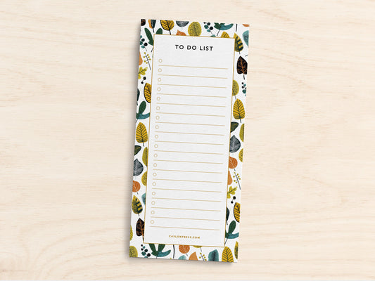Leaves To Do List Pad