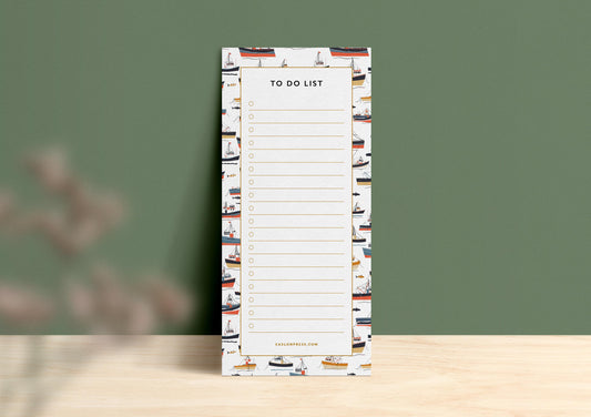 Boat To Do List Notepad