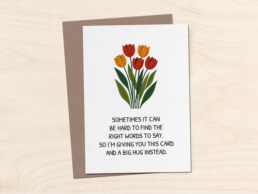 Tulip Sympathy Card