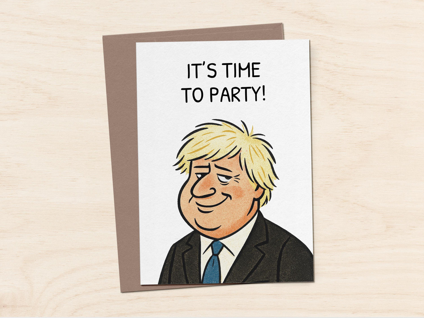 Boris Johnson 'Time to Party' Card