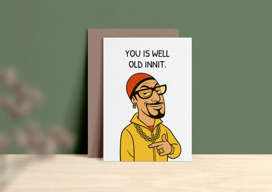 Ali G Birthday Card