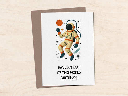 Outer Space Kids Card