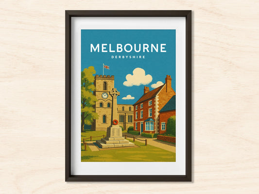Melbourne Derbyshire Art Print