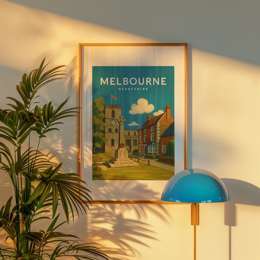 Melbourne Derbyshire Art Print